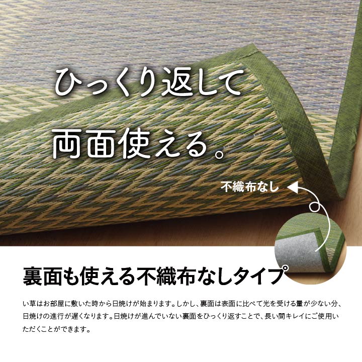 畳に敷くだけでおしゃれな和室になる 格子柄 市松柄 い草上敷きカーペット ラグ Pierre - ピーア
