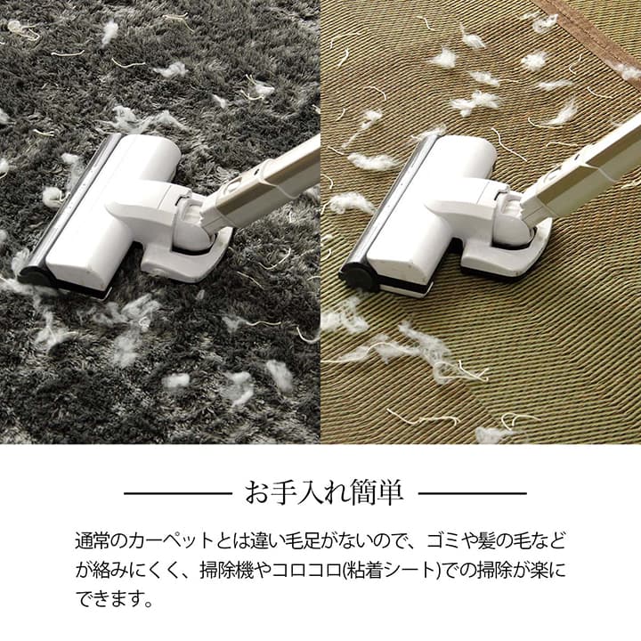 どんなお部屋も和室の雰囲気にしてくれる い草ラグ・カーペット 裏面不織布タイプ