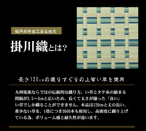 い草敷物の中でも高級品とされる掛川織 い草カーペット 雲仙(うんぜん)対応サイズ:江戸間・本間