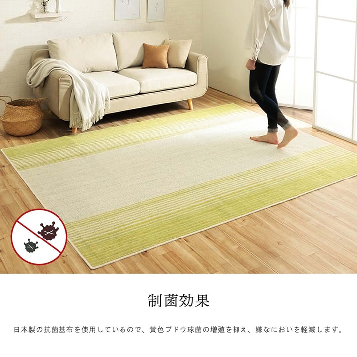 丸洗いできて抗菌防臭機能付き!立体感のあるシンプルなデザインがかわいいタフトラグ