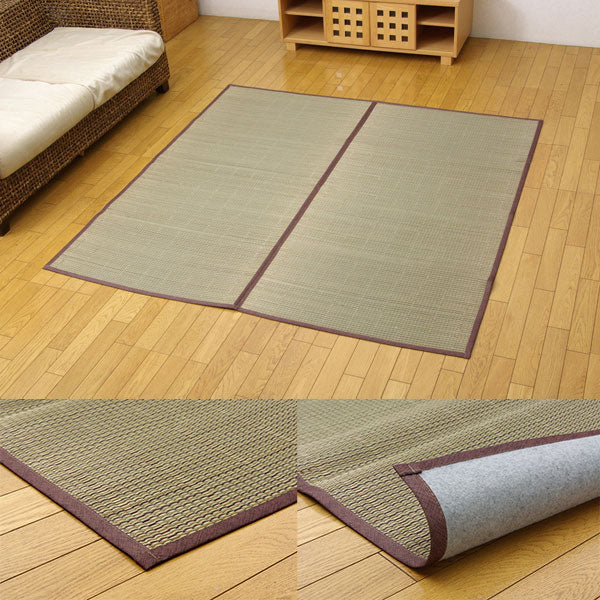 シンプルにくつろぐい草花ござカーペット DXアロマ