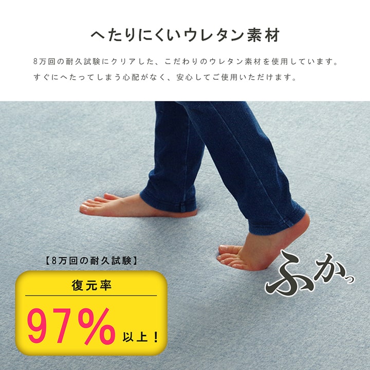 パイル地でサラッとした肌触り!ふかふかで気持ちいいボリュームラグ