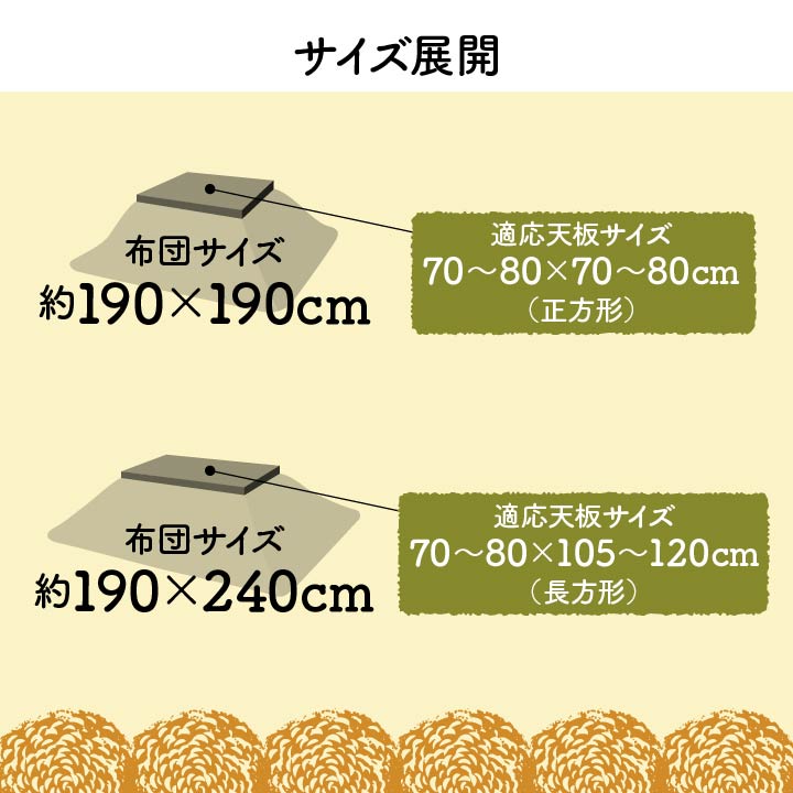 はっ水加工でお手入れカンタン!かわいいヒツジ柄こたつ掛け布団