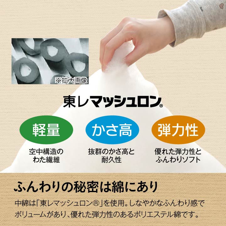 はっ水加工でお手入れカンタン!おしゃれなチェック柄こたつ掛け布団