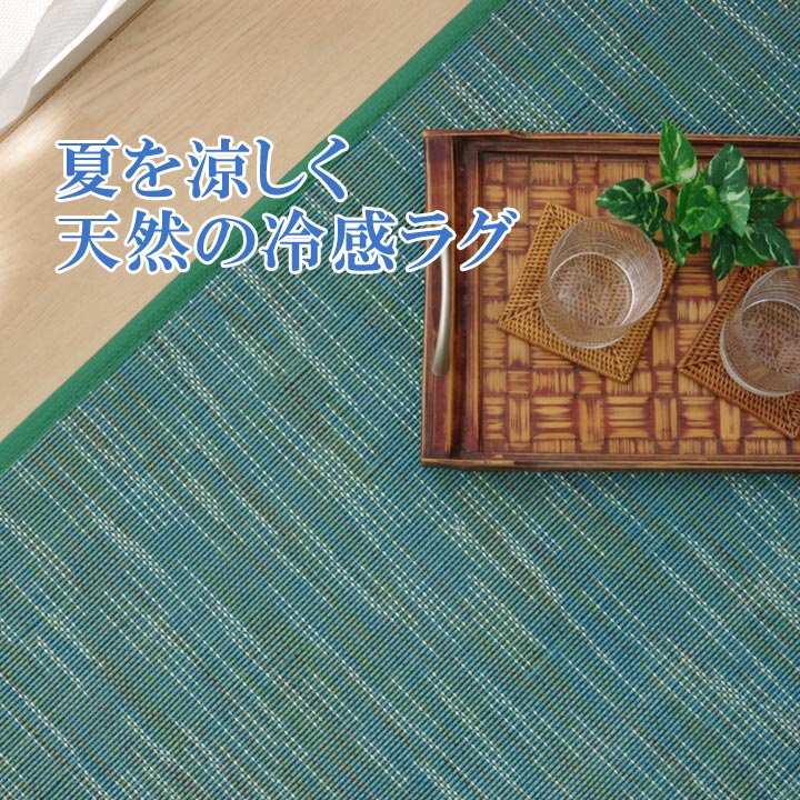 夏を涼しくする天然の冷感ラグ ひんやり竹カーペット DXフォース
