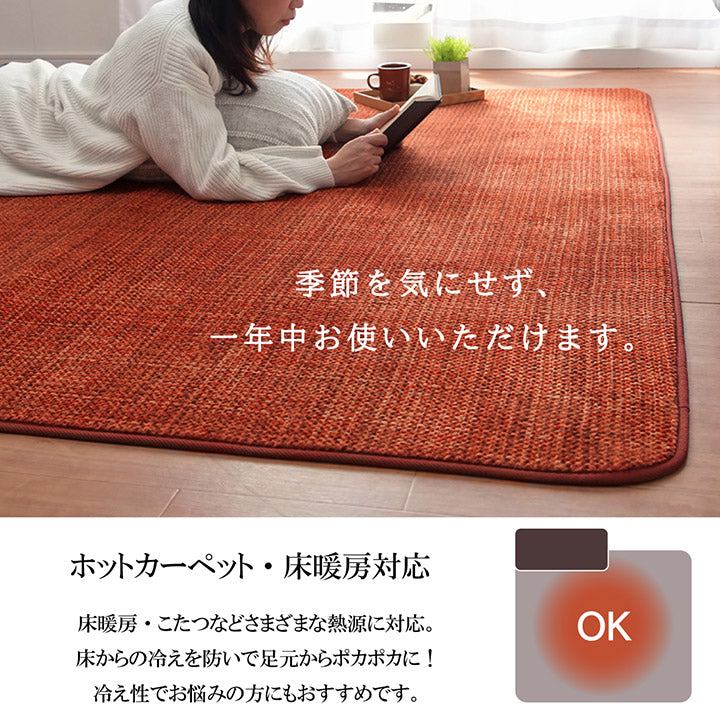 ボコボコとした凸凹のある柔らかくなめらかな肌触りのサンゴマイヤーを使用したラグ ノート