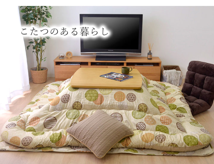 カラフルでかわいい柄が特徴!高品質なこたつ掛け布団・敷き布団セット