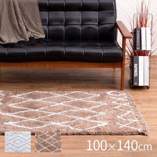 ナチュラルモダンなお部屋づくりにもおすすめのシャギーラグ ノア