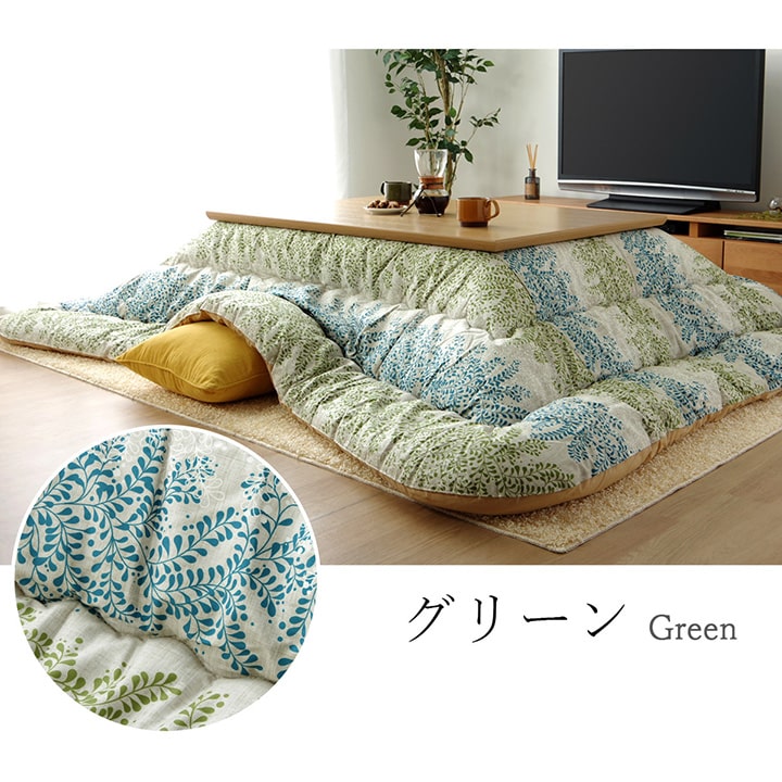 花柄やおしゃれな北欧柄6柄×4サイズから選べる高品質の日本製こたつ掛け布団