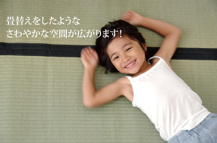 熊本県八代産最高級い草使用のい草上敷きカーペット糸引織 清正(きよまさ) 対応サイズ:江戸間・本間・三六間