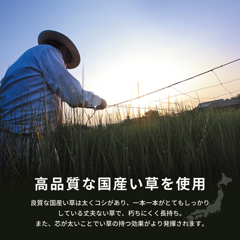 上質な国産い草のみを使用した国産のい草ラグ(うきょう)
