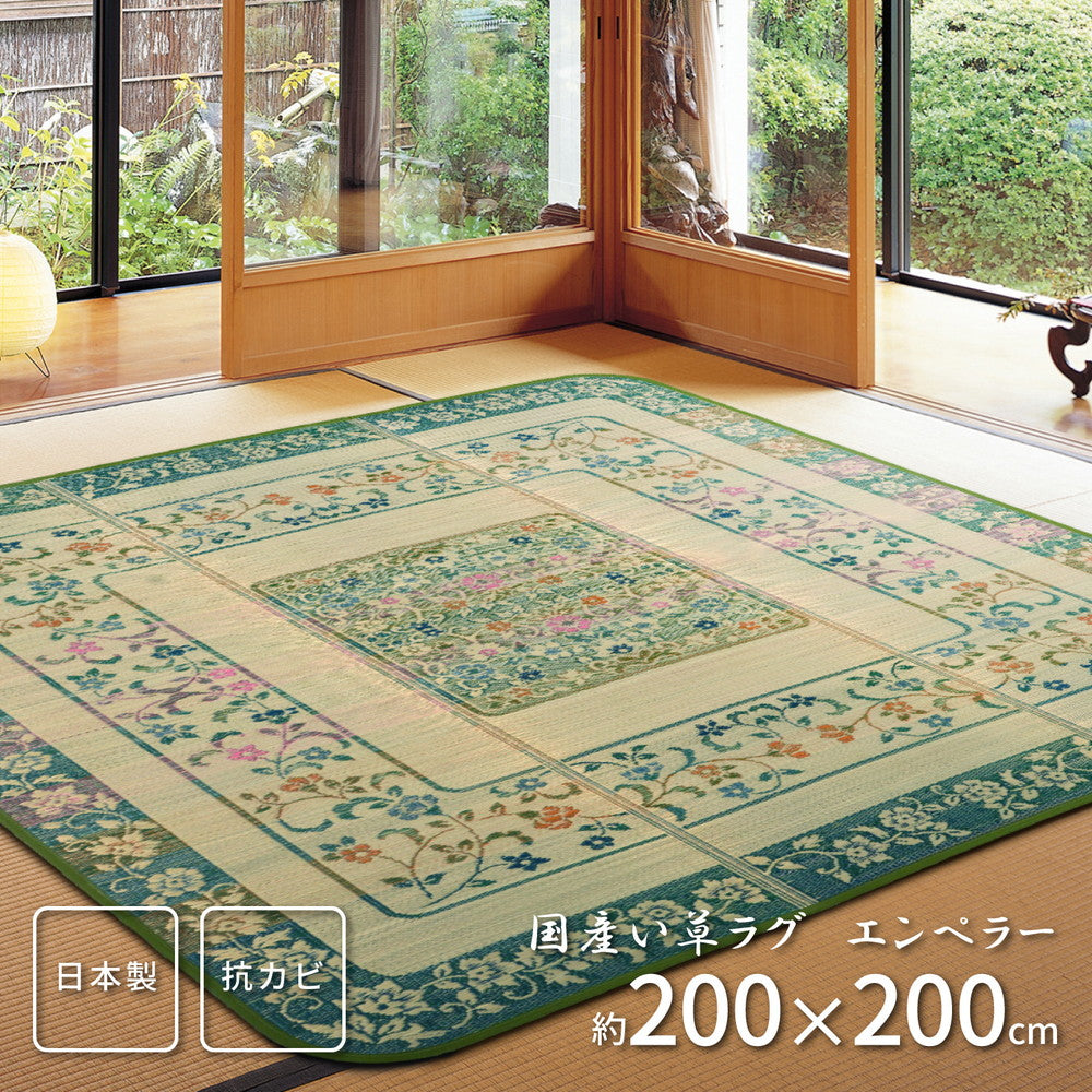 上質な国産い草のみを使用した国産のい草ラグ エンペラー