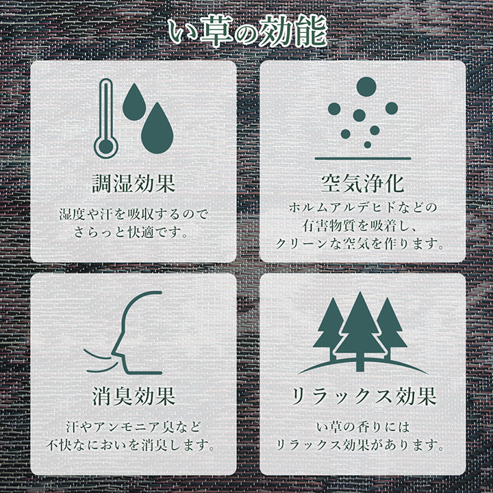 本袋3重織で鮮やかなヴィンテージテイストの丈夫ない草ラグ カーペット