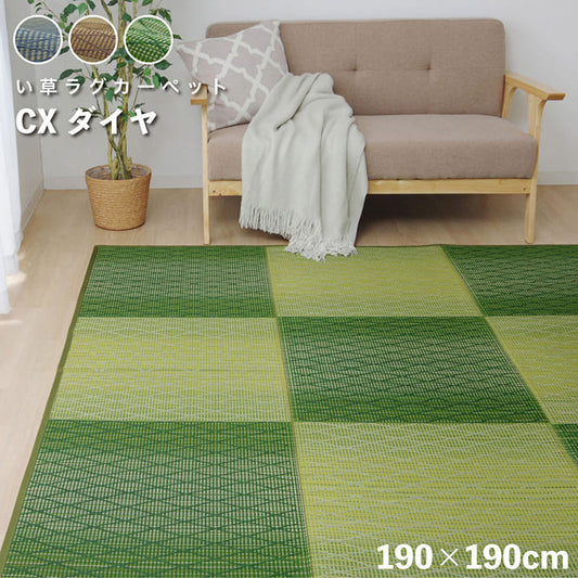 夏でも蒸れにくくサラサラ快適ない草のラグカーペット