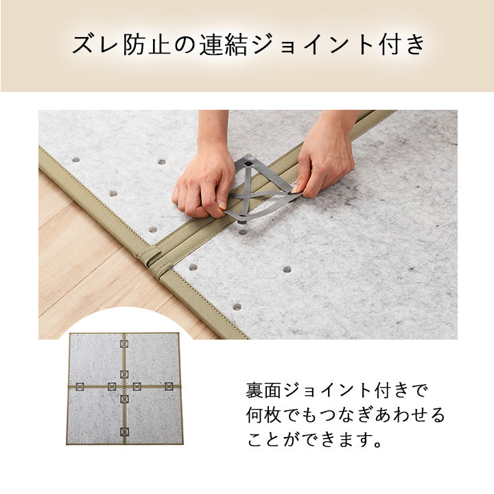 さっと置くだけでお部屋に和の空間を作る置き畳(ユニット畳)しずか低反発