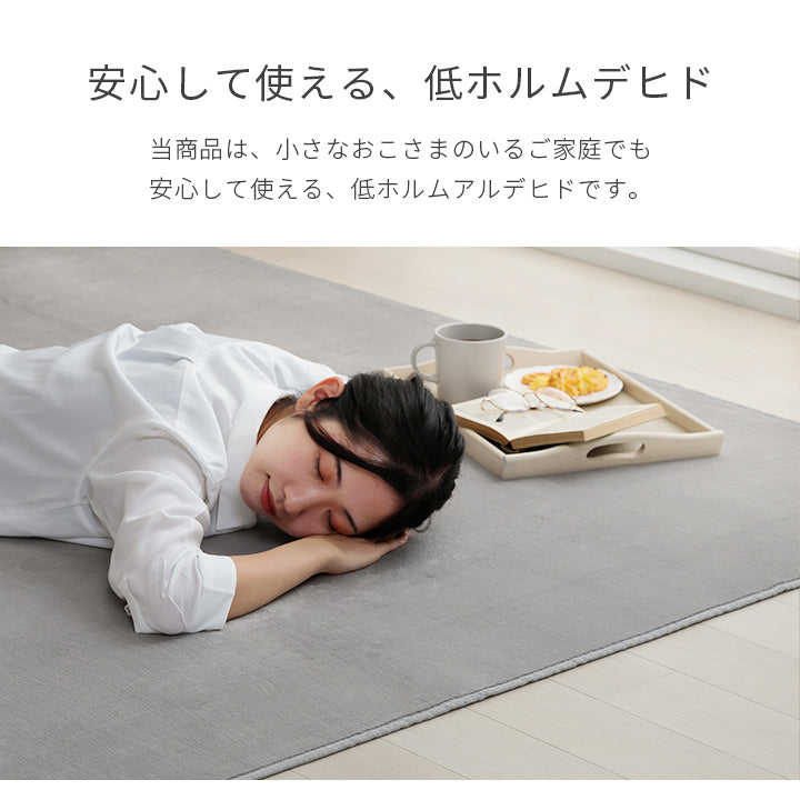 生地に抗菌・防臭加工を施した、なめらかタッチの洗えるサイズ豊富な円形サイズもあるラグカーペット ピオニー2
