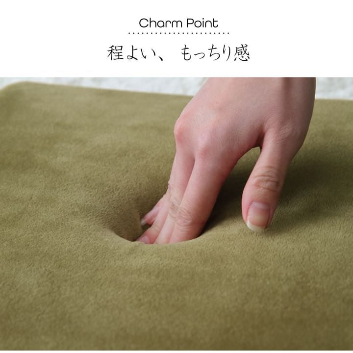 ふんわりとろける肌触り!もっちりした座り心地のクッション 40×40cm
