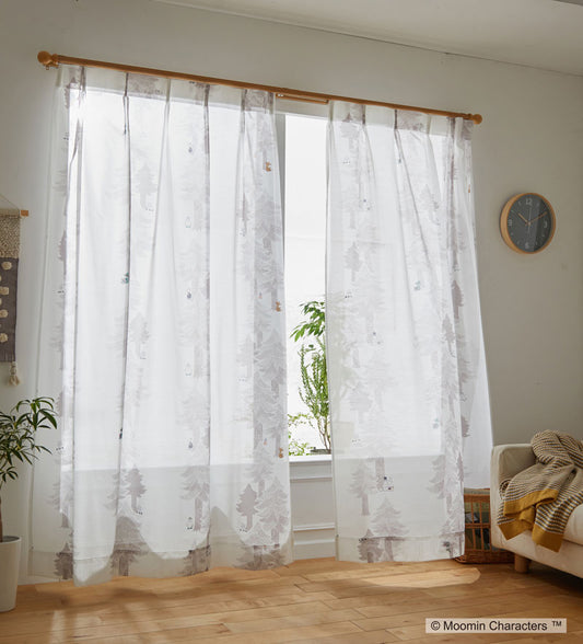 【MOOMIN ムーミン】森で暮らすムーミンと仲間たち PUUT - プート 幅100×丈133~198cm(1枚入)