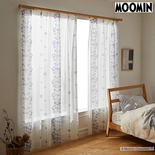 【MOOMIN ムーミン】北欧の伝統柄の中に森で暮らすムーミンたちを表現 FOLK LINE - フォークライン