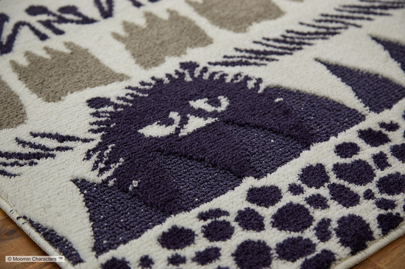 【MOOMIN ムーミン】ジャングルに隠れているのはいたずら好きなスティンキーラグ BOTANISE RUG - ボタニスラグ イエロー