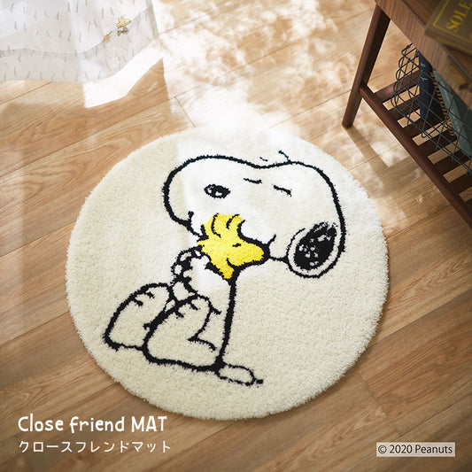 かけがえのない友達同士のスヌーピーとウッドストック Close friend MAT - クロースフレンドマット