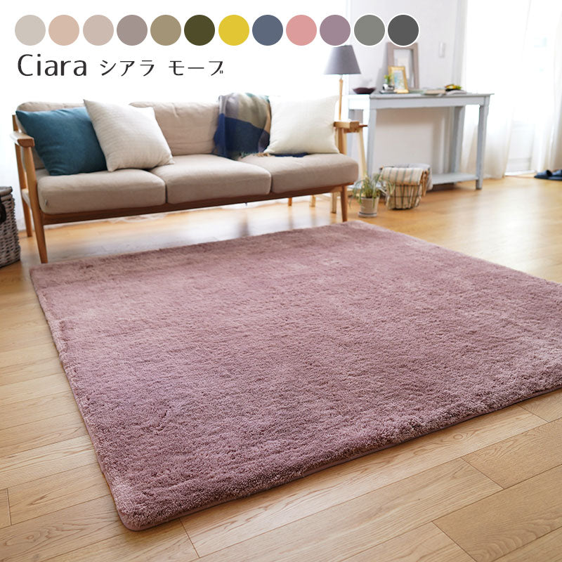 ふんわり、とろけるやさしい触り心地!洗えるマイクロファイバーラグ Ciara - シアラ