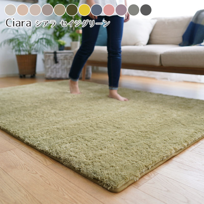ふんわり、とろけるやさしい触り心地!洗えるマイクロファイバーラグ Ciara - シアラ