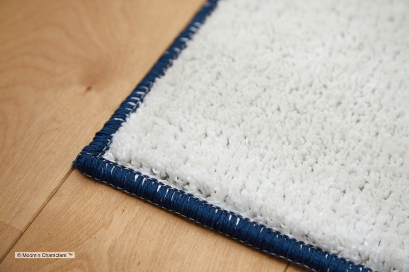 【MOOMIN ムーミン】北欧の伝統柄の中に森で暮らすムーミンたちを表現したラグ FOLK LINE RUG - フォークラインラグ アイボリー
