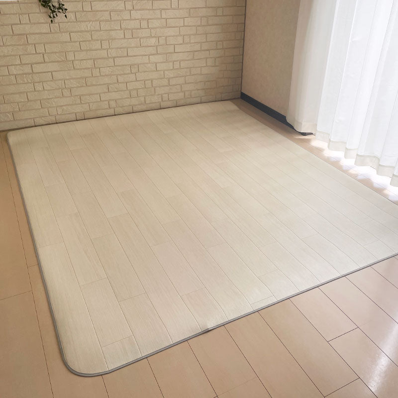 汚れても拭き取るだけでキレイ!はっ水&抗菌加工防炎ダイニングラグ Utan - ユータン ホワイト