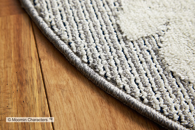 【MOOMIN ムーミン】小花に囲まれて遊んでいるスナフキンの円形ラグ M KOBANA RUG - M コバナラグ スナフキン