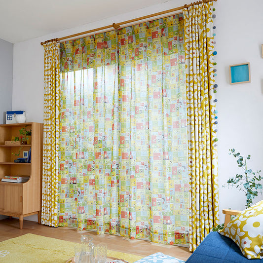 【SNOOPY スヌーピー】カラフルで楽しいPEANUTSのコミック Patch comic - パッチコミック 幅100×丈133~198cm(1枚入)