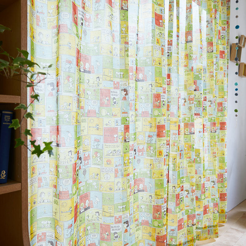 【SNOOPY スヌーピー】カラフルで楽しいPEANUTSのコミック Patch comic - パッチコミック 幅100×丈133~198cm(1枚入)