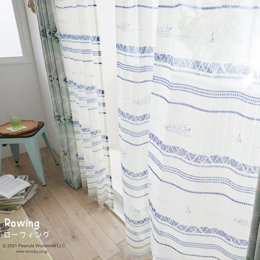 【SNOOPY スヌーピー】マリンボーダーのレーンでカヌーを漕ぐスヌーピーたち Rowing - ローウィング