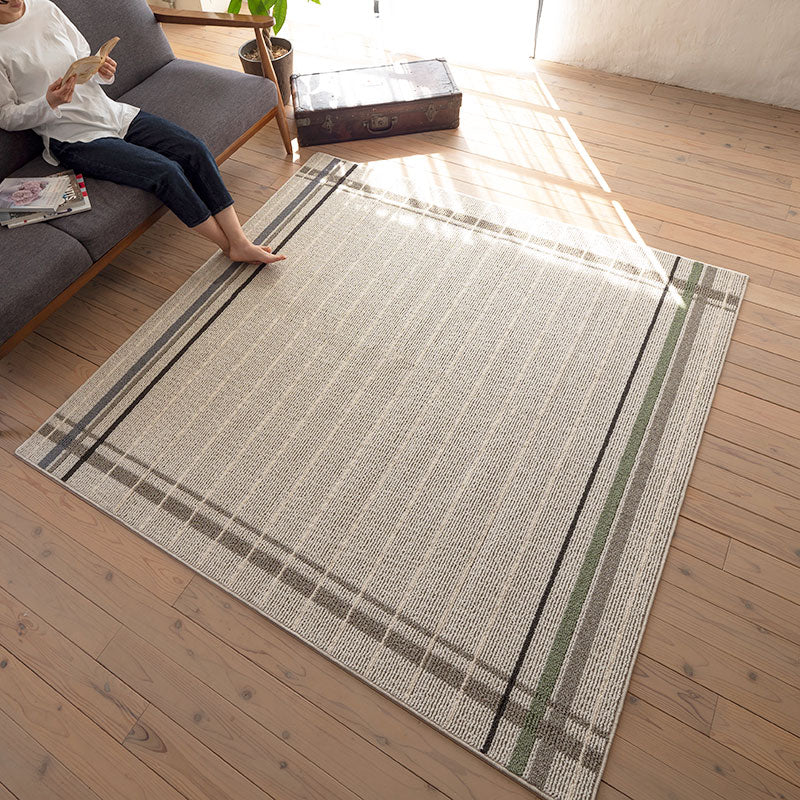 シンプルでおしゃれなナチュラルデザインの洗える防ダニ加工ラグ Fenetre - フェネートル