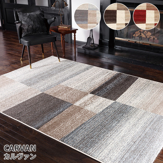 柔らかなポリエステル糸をふんだんに使用した心地よい手触りのウィルトンカーペット Carvan - カルヴァン