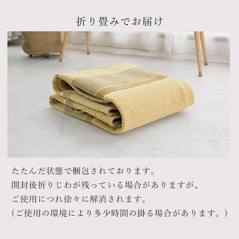 エスニックストライプをモチーフにしたゴブランシェニールラグ 4サイズ