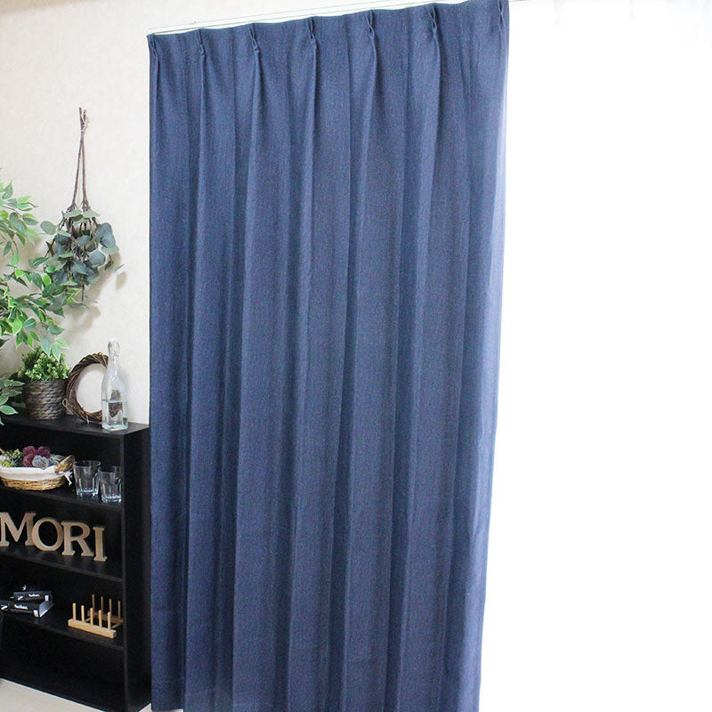遮熱・防音・1級遮光カーテン幅100×丈135~200cm(2枚入) Geniee - ジーニー ネイビー