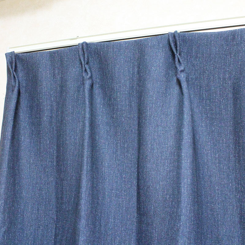遮熱・防音・1級遮光カーテン幅100×丈135~200cm(2枚入) Geniee - ジーニー ネイビー
