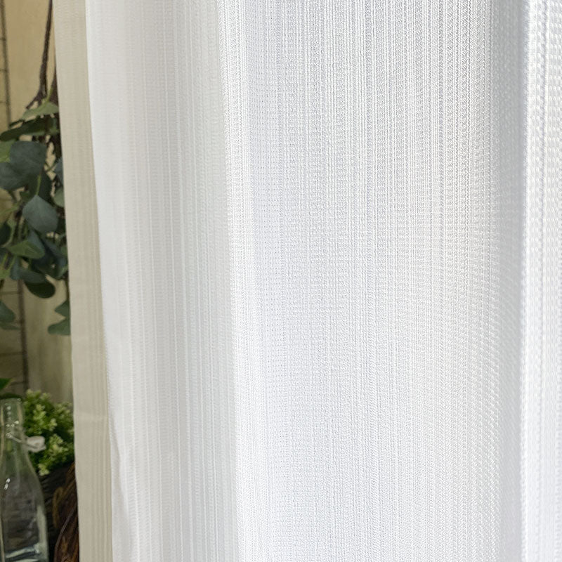 光を採り入れUVも視線もカットするレースカーテン Eco Bright - エコブライト(1枚入り)