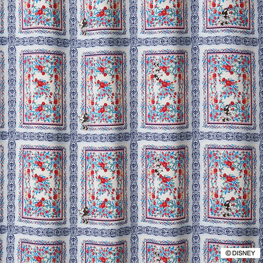 【Disney ディズニー】レトロなデザインにラフなタッチのミニーが特徴!2級遮光カーテン MICKEY Royal garden - ミッキー ロイヤルガーデン ミックス