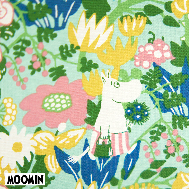 【MOOMIN ムーミン】KOBANA drape コバナ ドレープ お部屋を明るい印象にしてくれる多色感のある小花柄によく見たらムーミンと仲間たちがいっぱい遮光カーテン グリーン(1枚入)
