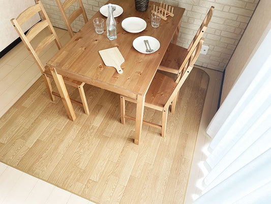 汚れても拭き取るだけでキレイ!はっ水&抗菌加工ダイニングラグ Norfolk - ノーフォーク ライトオーク