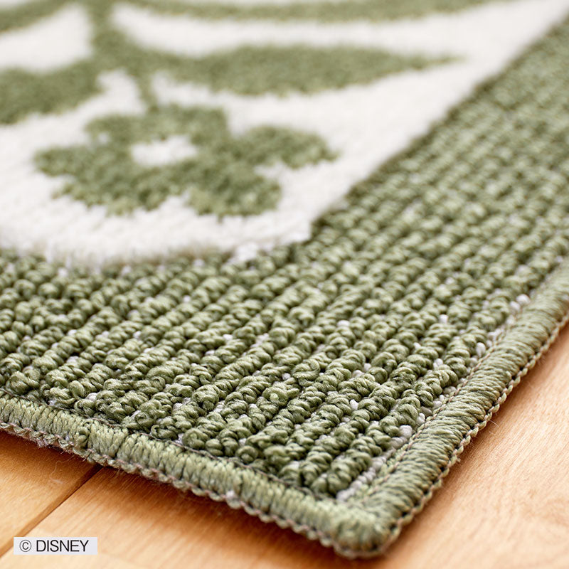 【Disney】ヨーロピアンスタイルをイメージしたエレガントなラグ MICKEY Carreaux RUG- ミッキー カローラグ グリーン