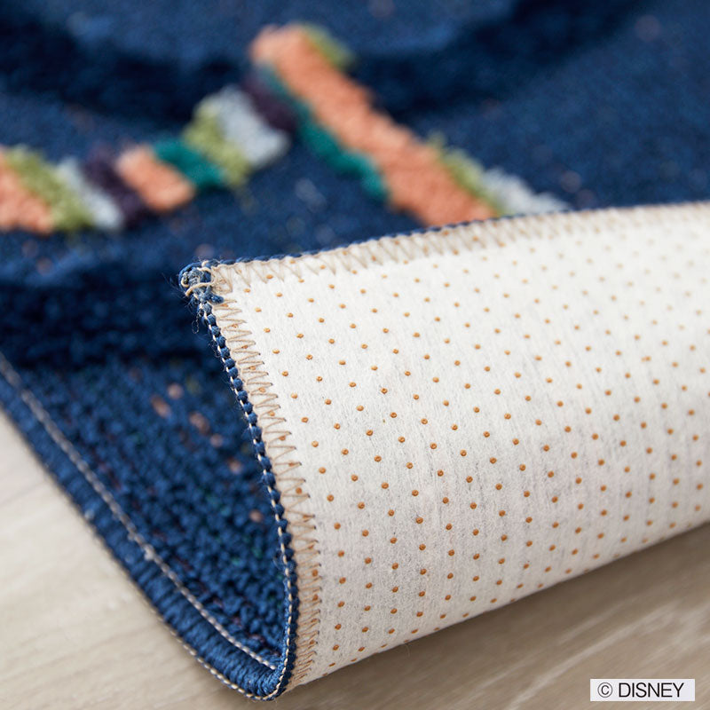 【Disney】リング柄にミツマルを絡めたベーシックなデザインのキッチンマット MICKEY Mitsumaru circle KITCHENMAT - ミッキー ミツマルサークルキッチンマット