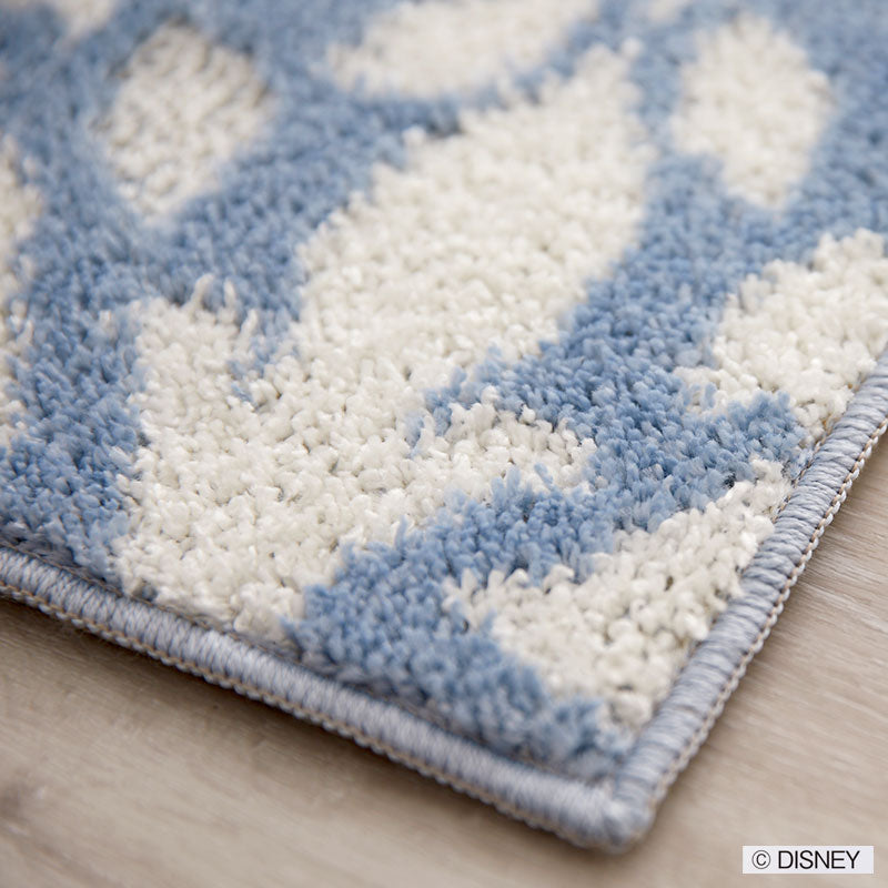 【Disney ディズニー】アリエルとダマスク柄がエレガントなラグ PRINCES Damask RUG - プリンセス ダマスクラグ ブルー
