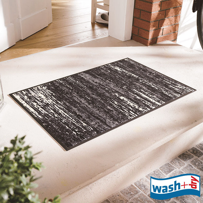 室内・屋外どちらでも使える機能性と丈夫さが魅力の洗える玄関マット 50×75cm wash+dry(ウォッシュ アンド ドライ) Scratchy grey