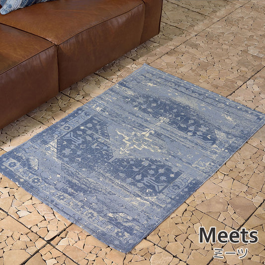 天然素材!インド製綿100%の肌触りが気持ちいいナチュラルコットンラグ Meets - ミーツ