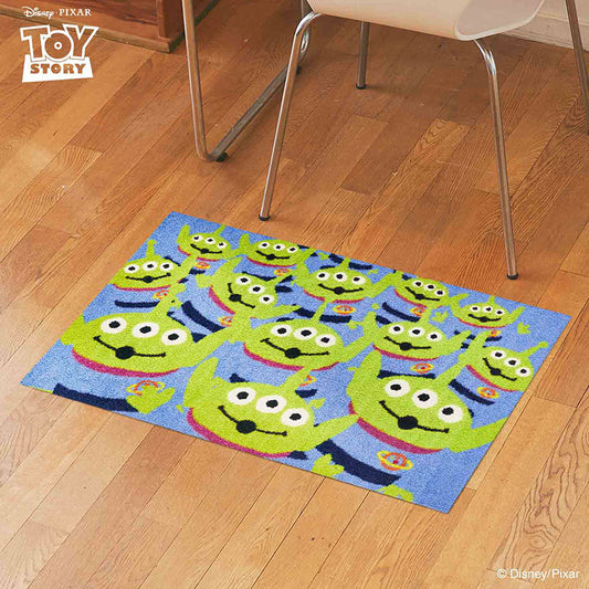 室内・屋外どちらでも使える機能性と丈夫さが魅力の洗える玄関マット 50×75cm wash+dry(ウォッシュ アンド ドライ) リトルグリーンメン/エイリアン