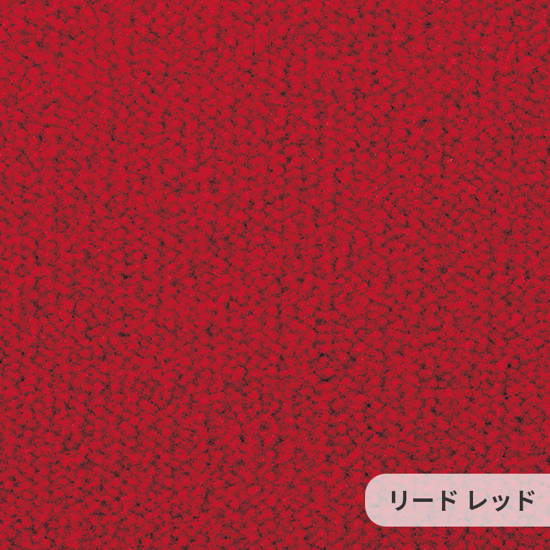 ミックス感のある糸を使い色に絶妙な深みを与え使いやすい色を厳選したナイロンカーペット Lead - リード レッド