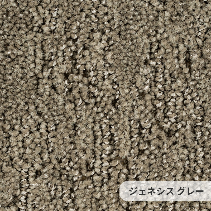 雄大な自然を思わせる有機的なデザイン、カット&ループで色彩に深みを与え上質な質感を表現 ナイロンカーペット Genesis - ジェネシス グレー